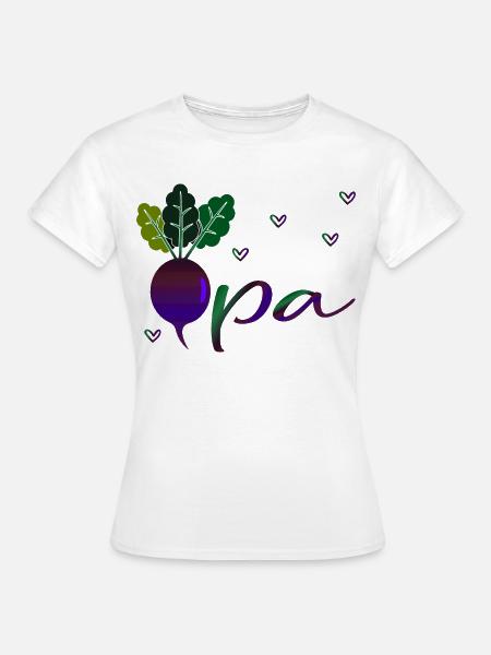 Gemüsegarten Opa - Frauen T-Shirt - Weiß