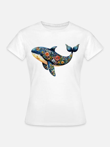 Rette den Wal - Frauen T-Shirt - Weiß