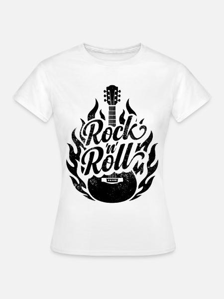 Rock 'n' Roll - Frauen T-Shirt - Weiß