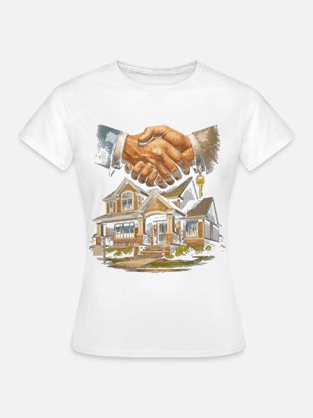 Immobilienmakler Makler - Frauen T-Shirt - Weiß