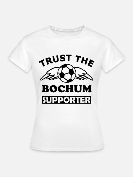 Bochumer Fußballball Muster - Frauen T-Shirt - Weiß