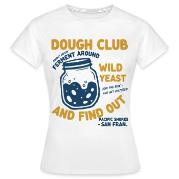 Pain au levain au levain Club Levure sauvage - T-shirt Femme - blanc - Devant - AI Model Female 172 dark (172cm)