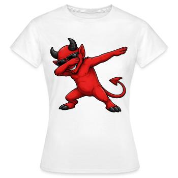 Diable Dab - T-shirt Femme - blanc - Devant - AI Model Female 172 dark (172cm)