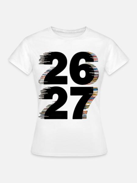 Jahreswechsel 2026–27_01 - Frauen T-Shirt - Weiß