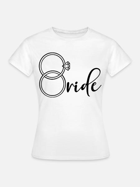 Verlobungsring-Braut - Frauen T-Shirt - Weiß