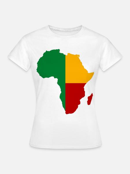 Benin_Flagge_Afrika - Frauen T-Shirt - Weiß