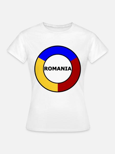 Farbkreisring Primärfarben - Frauen T-Shirt - Weiß