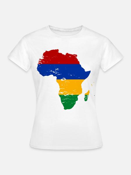 Mauritius Flagge Afrika - Frauen T-Shirt - Weiß