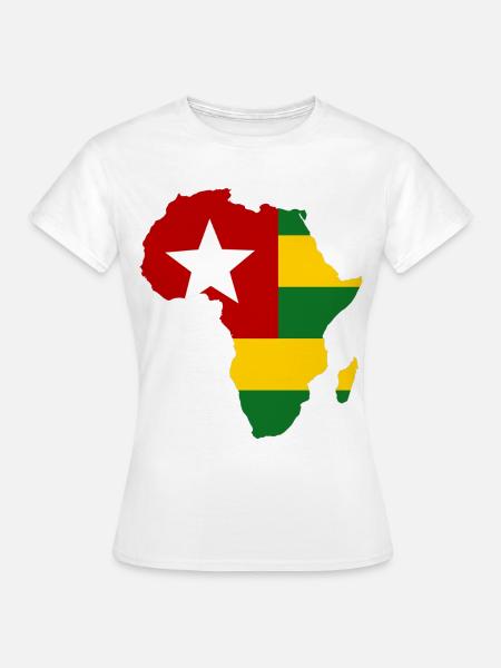 Togo_Flagge_Afrika - Frauen T-Shirt - Weiß