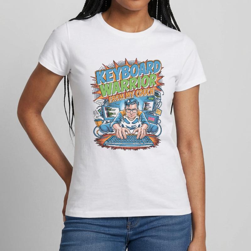 Remote Developer Keyboard Warrior Remote Coder Women's T-Shirt