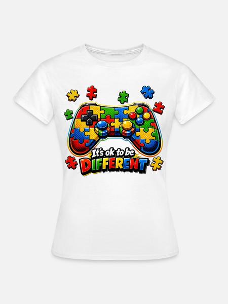 Autism Gamer Videospiel-Controller - Frauen T-Shirt - Weiß