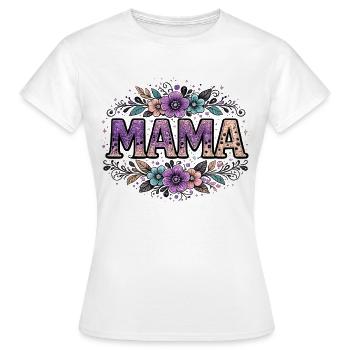 Mama-Geschenk: Retro-Mama-Visualisierung - Frauen T-Shirt - Weiß - Vorne - AI Model Female 172 dark (172cm)