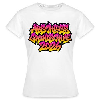 Elementary School Graduation 2026 Graffiti - Women's T-Shirt - white - Front - AI Model Female 172 dark (172cm)