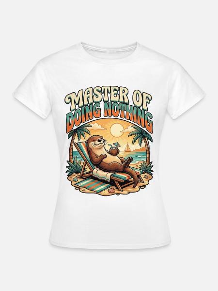 Otter Holidays - Frauen T-Shirt - Weiß