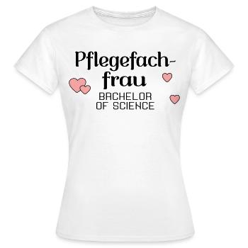 Licence en soins infirmiers - Diplôme en soins infirmiers - T-shirt Femme - blanc - Devant - AI Model Female 172 dark (172cm)