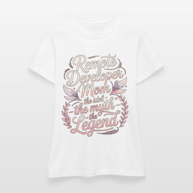 Remote Developer Mom The Idol The Remote Coder Women's T-Shirt