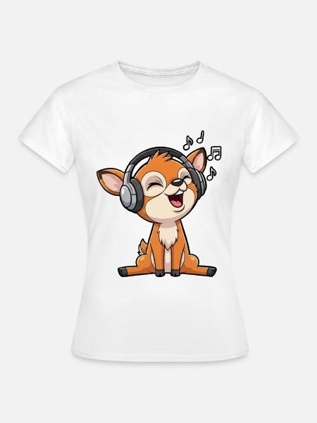Reh Musik - Frauen T-Shirt - Weiß