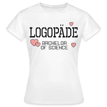 Orthophoniste Licence en orthophonie - T-shirt Femme - blanc - Devant - AI Model Female 172 dark (172cm)