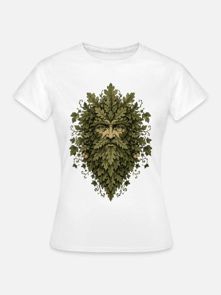 Leshy Green Man - Frauen T-Shirt - Weiß