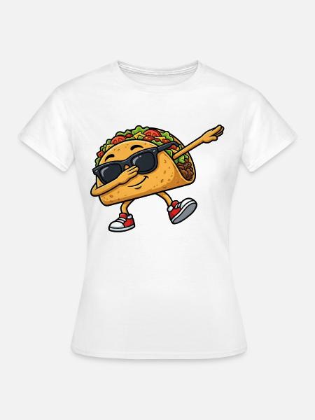 Dabbing Taco - Frauen T-Shirt - Weiß