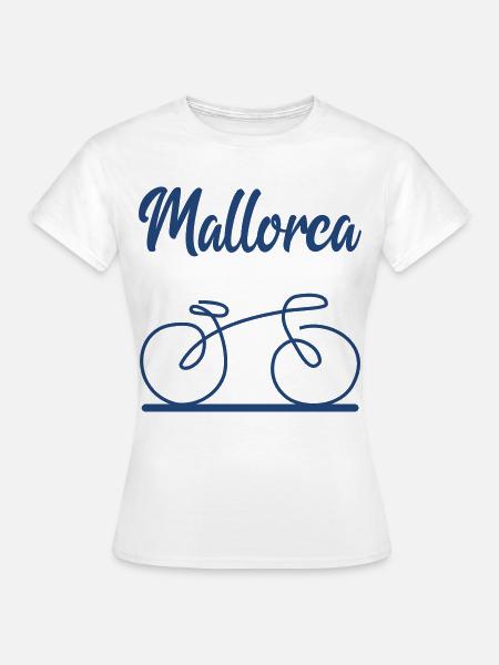 Mallorca Fahrrad Rad - Frauen T-Shirt - Weiß