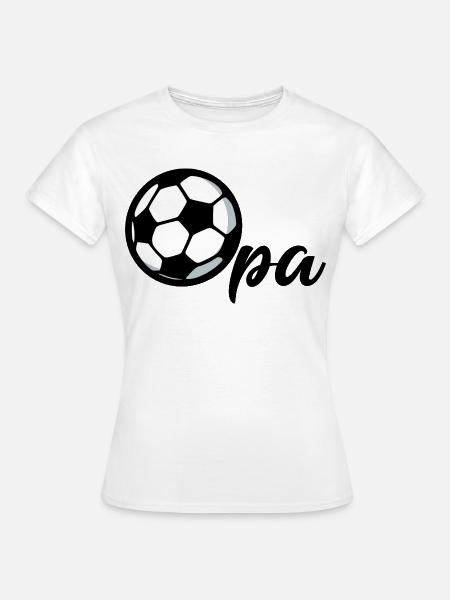 Fußball Opa - Frauen T-Shirt - Weiß