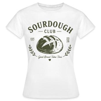 Sourdough Club - Sourdough Bread - Women's T-Shirt - white - Front - AI Model Female 172 dark (172cm)