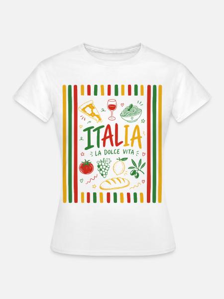 Italia - La dolce vita - Frauen T-Shirt - Weiß