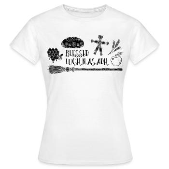 Lughnasadh Lughnasa Lammas Fest - Frauen T-Shirt - Weiß - Vorne - AI Model Female 172 dark (172cm)