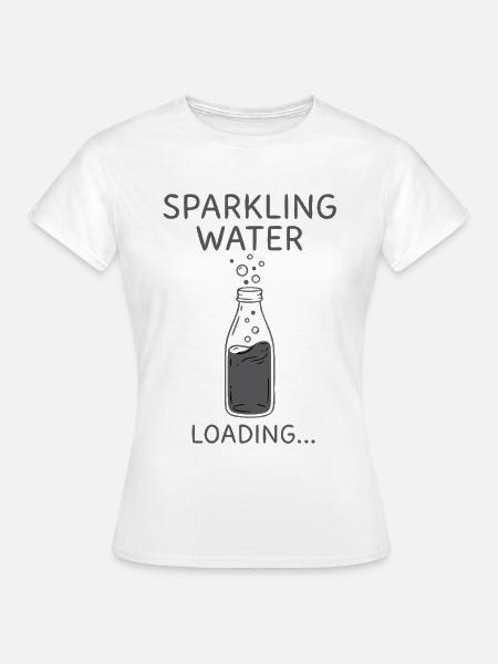 Sprudelwasser Loading Flasche - Frauen T-Shirt - Weiß