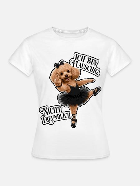 Flauschig, elegant und nicht freundlich - Frauen T-Shirt - Weiß