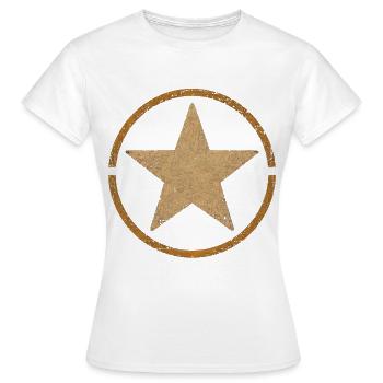 Emblème de poupe vintage Symbole rétro de poupe - T-shirt Femme - blanc - Devant - AI Model Female 172 dark (172cm)