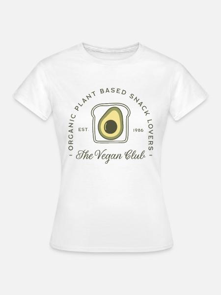 Veganer Club-Avocado-Liebhabergruppe - Frauen T-Shirt - Weiß