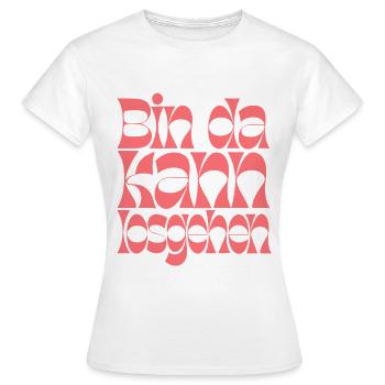 Je suis là pour y aller | Motivation Dire - T-shirt Femme - blanc - Devant - AI Model Female 172 dark (172cm)