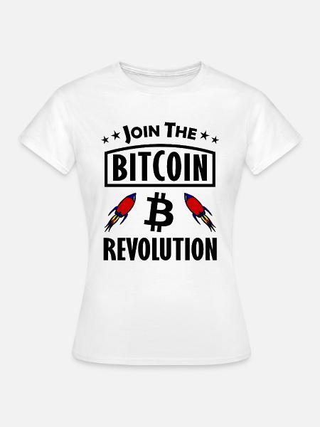 Bitcoin Raketenstart - Frauen T-Shirt - Weiß
