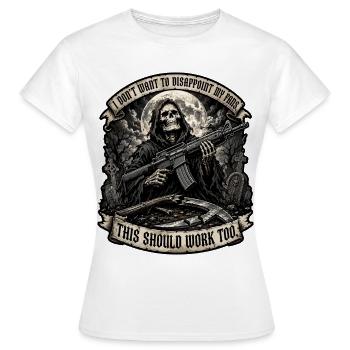 This Should Work Too - Frauen T-Shirt - Weiß - Vorne - AI Model Female 172 dark (172cm)