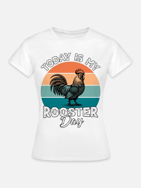 Hahn Rooster - Frauen T-Shirt - Weiß