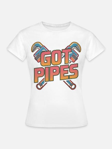 Master Plumber Got Pipes Journeyman Plumber - Frauen T-Shirt - Weiß