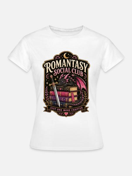 Romantasy Social Club Shirt - Frauen T-Shirt - Weiß