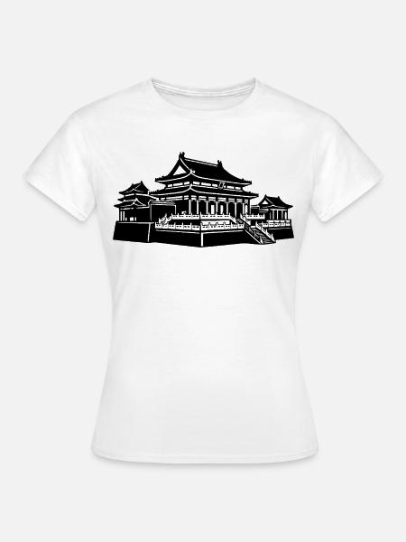 Verbotene Stadt Kaiserpalast Peking - Frauen T-Shirt - Weiß
