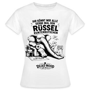 Sarkasmus-Fans, Kaffeeliebhaber & Kollegen - Frauen T-Shirt - Weiß - Vorne - AI Model Female 172 dark (172cm)
