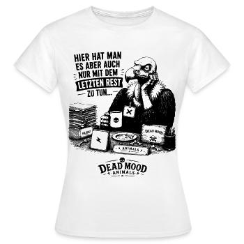 Büroangestellte mit Galgenhumor & trockener Ironie - Frauen T-Shirt - Weiß - Vorne - AI Model Female 172 dark (172cm)