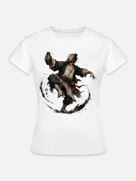 Drunken Master – Martial Arts Design - Frauen T-Shirt - Weiß