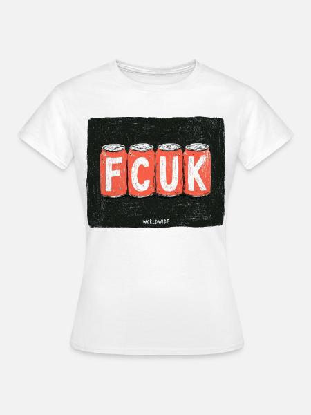 FCUK Cans Worldwide - Frauen T-Shirt - Weiß