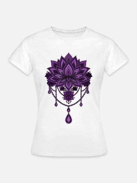 Spiritualität Lotusblume Zen-Kunst - Frauen T-Shirt - Weiß
