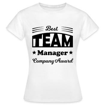 Bester Team Manager - Frauen T-Shirt - Weiß - Vorne - AI Model Female 172 dark (172cm)