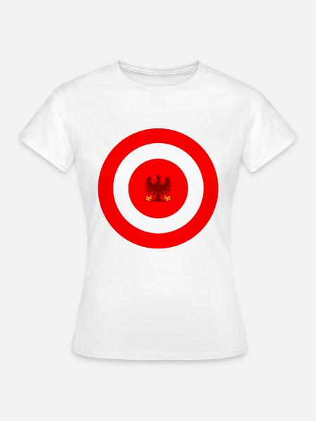 Zielscheibe Adler Emblem Österreich - Frauen T-Shirt - Weiß