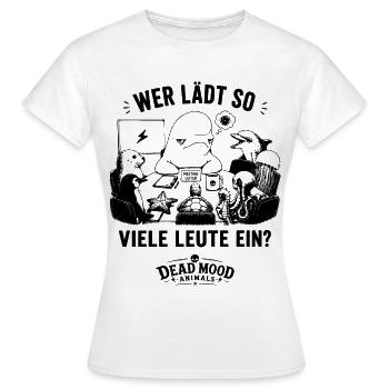 Lustiges Beluga Meeting Shirt | Büro Humor - Frauen T-Shirt - Weiß - Vorne - AI Model Female 172 dark (172cm)