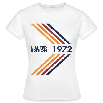 1972 Limited Edition Birthday Man Wife Vintage - Women's T-Shirt - white - Front - AI Model Female 172 dark (172cm)