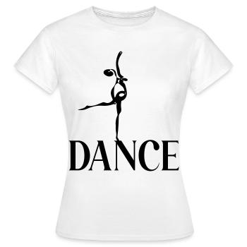 Ballerina Dancing Dance - Women's T-Shirt - white - Front - AI Model Female 172 dark (172cm)